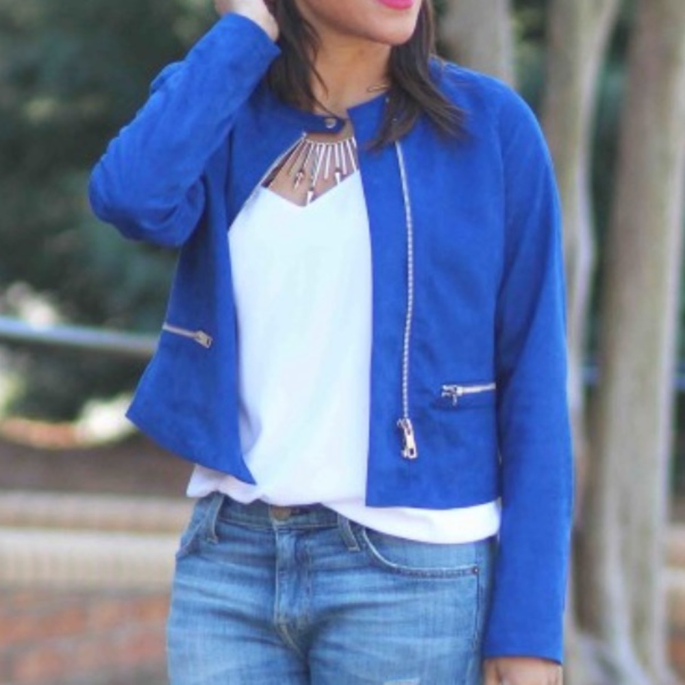 Blue Suede Jacket